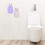 Floating Bathroom Shelves Space Saving Purple Pp 4pcs 5