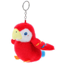 Parrot Plush Keychain Red 1pack 7.5x5.1x4.3in