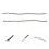 Elastic Pegboard Straps Black Iron For Space Management 4pcs 8