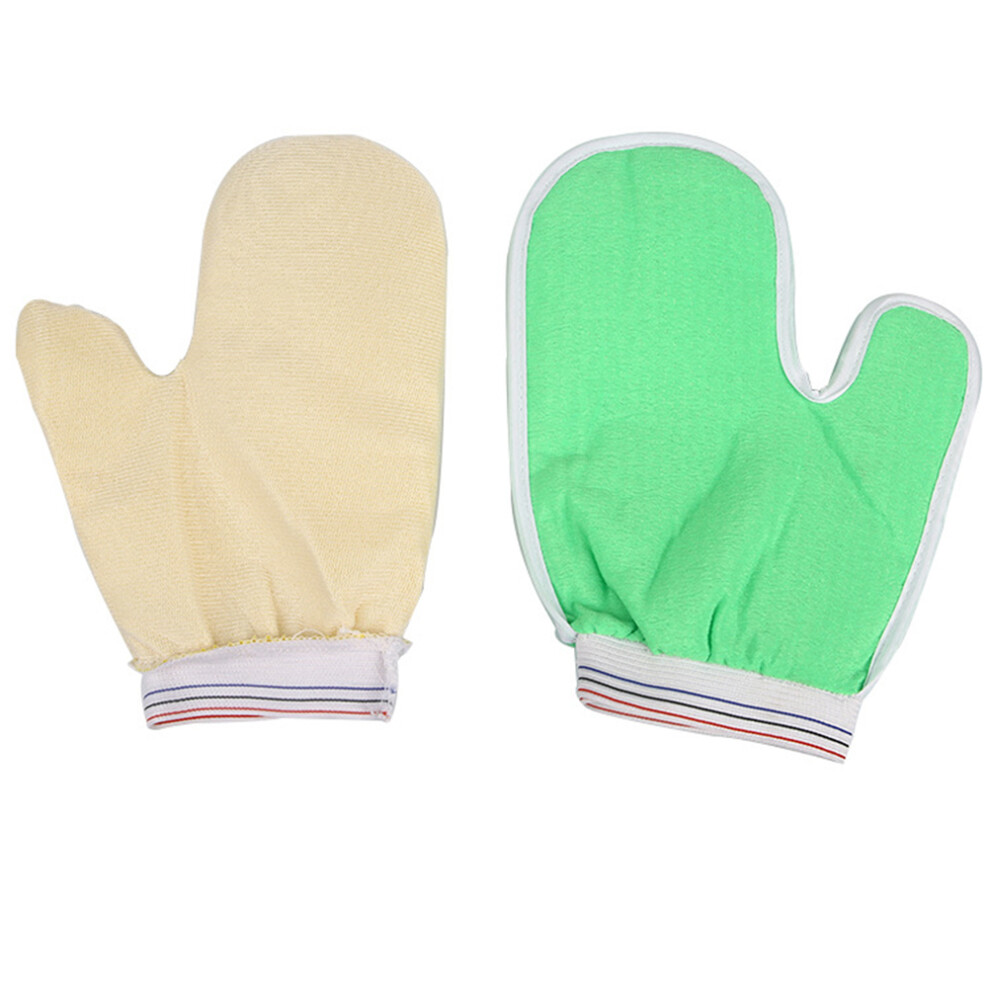 Solustre Exfoliation Scrubbing Mitt Exfoliating Glove For Body Bath Gloves
