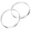 Aluminum Cup Sealer Ring 2pcs Silver For Home And Office Use 6