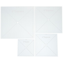 Raindrops 4 Pcs Stitching Quilting Sewing Patch Ruler Patchwork Tools
