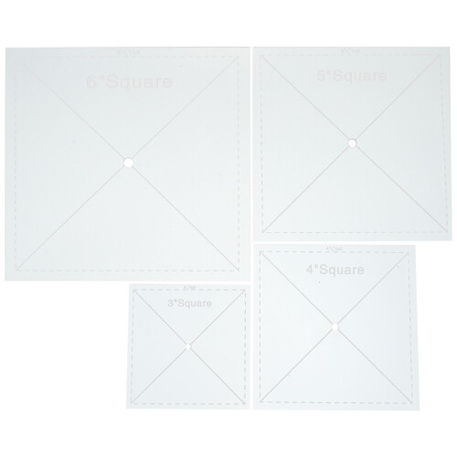 Raindrops  4 Pcs Stitching Quilting Sewing Patch Ruler Patchwork Tools