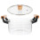 Glass Boiling Pot 1pcs 11.4x7.9x5.1in 9