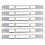 6 Pcs Door Piece Striker Plates For Doors Fasteners Jamb 5