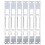 6 Pcs Door Piece Striker Plates For Doors Fasteners Jamb 2