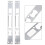 6 Pcs Door Piece Striker Plates For Doors Fasteners Jamb 3