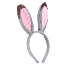 Plush Rabbit Ear Headband Lovely Party Dress Up Prop Cartoon Hair Hoop