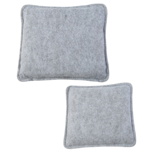 Durable Grey Felt Base For Handicrafts And Custom Designs 2pcs 2