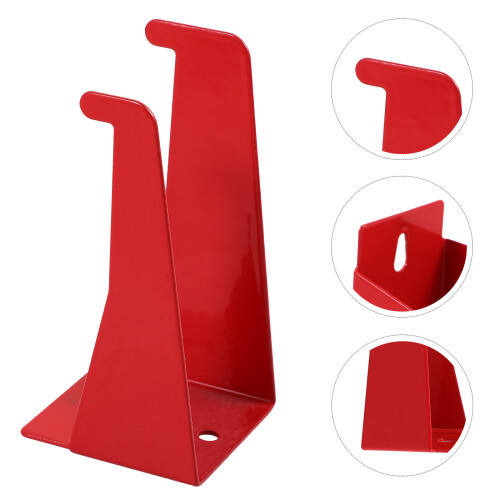 Wall Fire Extinguisher Mount Bracket Iron 4pcs Red 2