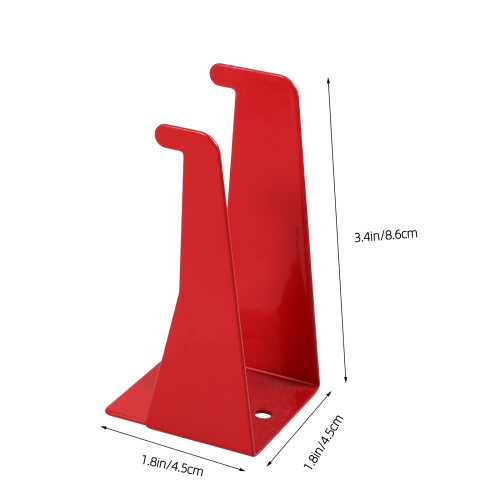 Wall Fire Extinguisher Mount Bracket Iron 4pcs Red 1