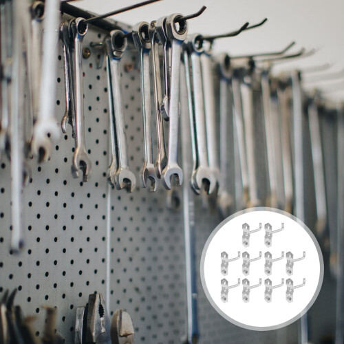 10 Pcs Garage Hooks Hooks Shed Hooks 5.50x5.00x2.50cm Silver 2