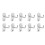 10 Pcs Garage Hooks Hooks Shed Hooks 5.50x5.00x2.50cm Silver 11