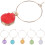 Wine Glass Charm Assorted Color Decoration 6 Pcs 4