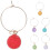 Wine Glass Charm Assorted Color Decoration 6 Pcs 1