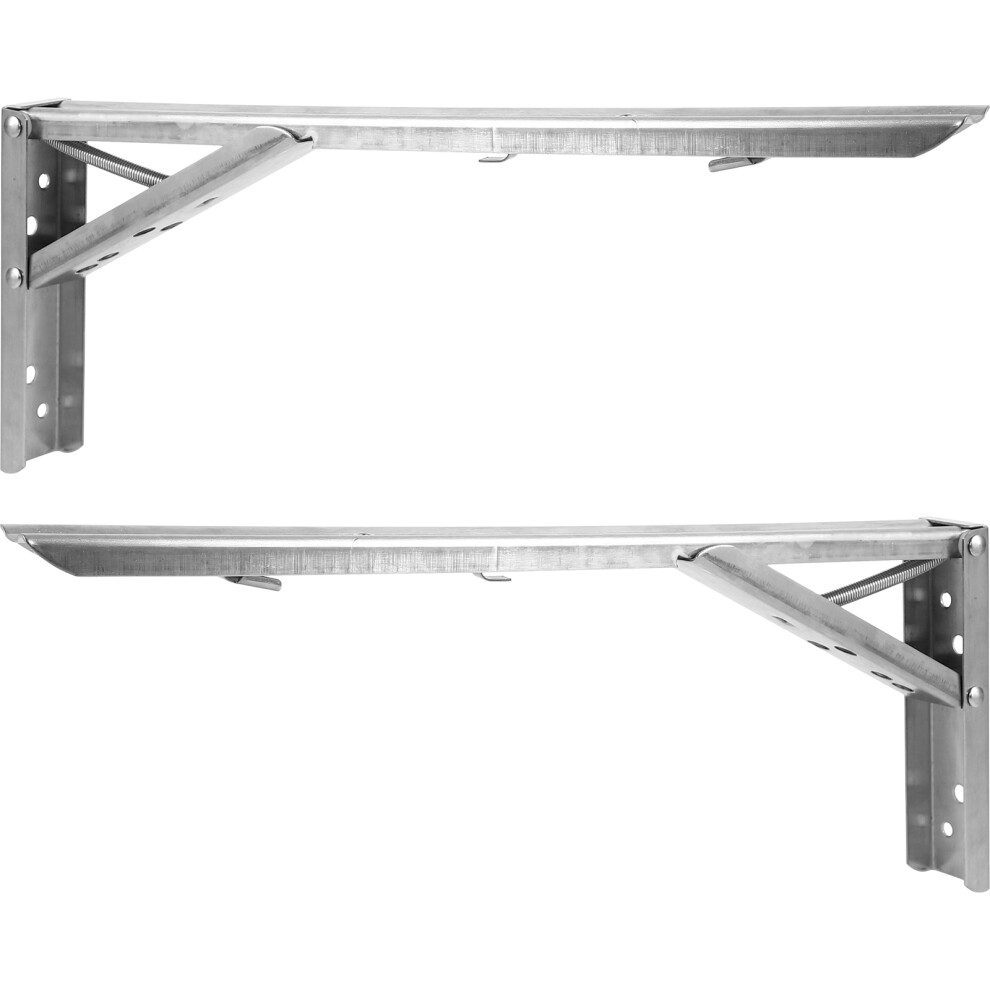 2Pcs Heavy Duty Floating Shelf Brackets Support Rack 3164024137559
