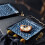 Decorative Plate Relief Square Sushi Food Serving 11