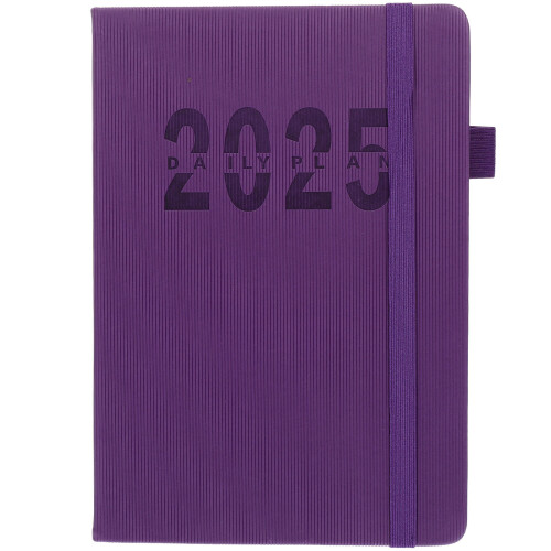 Raindrops Planner Book Purple Pu 1pack 8.3x5.6x1.0in