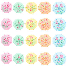 50 Pcs Cocktail Sign Umbrella Mini Paper Toothpicks For Drinks Beach