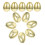 Golden Egg Large Plastic Egg Golden 12pcs Prize Present 11
