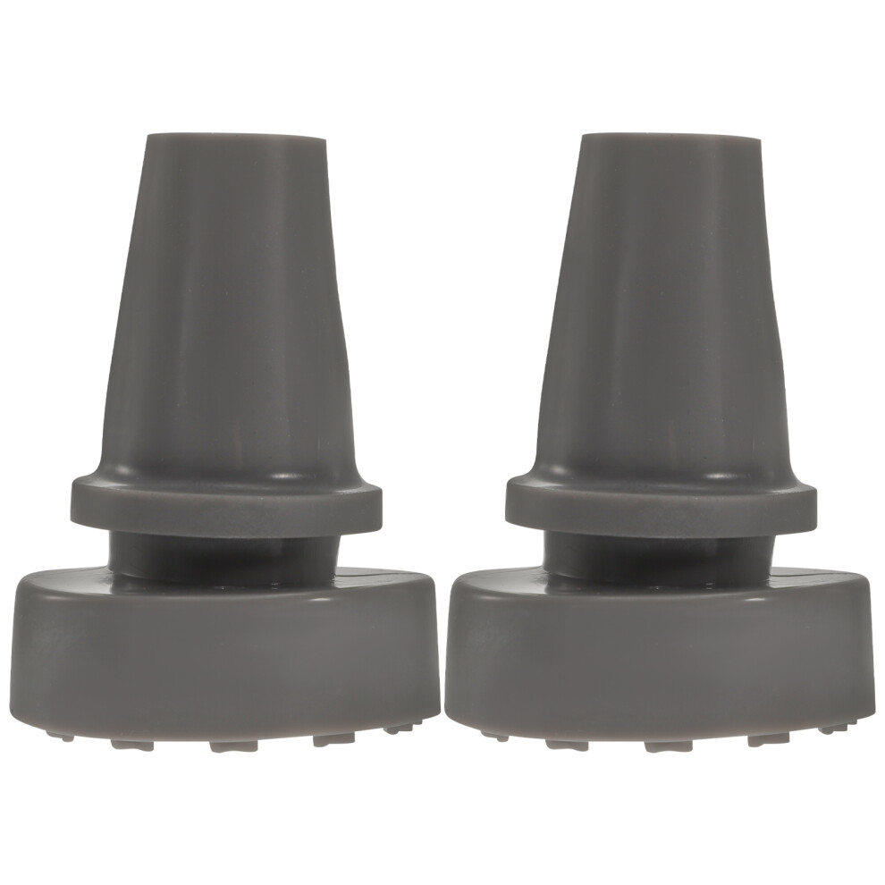 Photos - Climbing Gear Replacement Crutch Pads Trekking Pole Rubber Tips Grey 2pcs