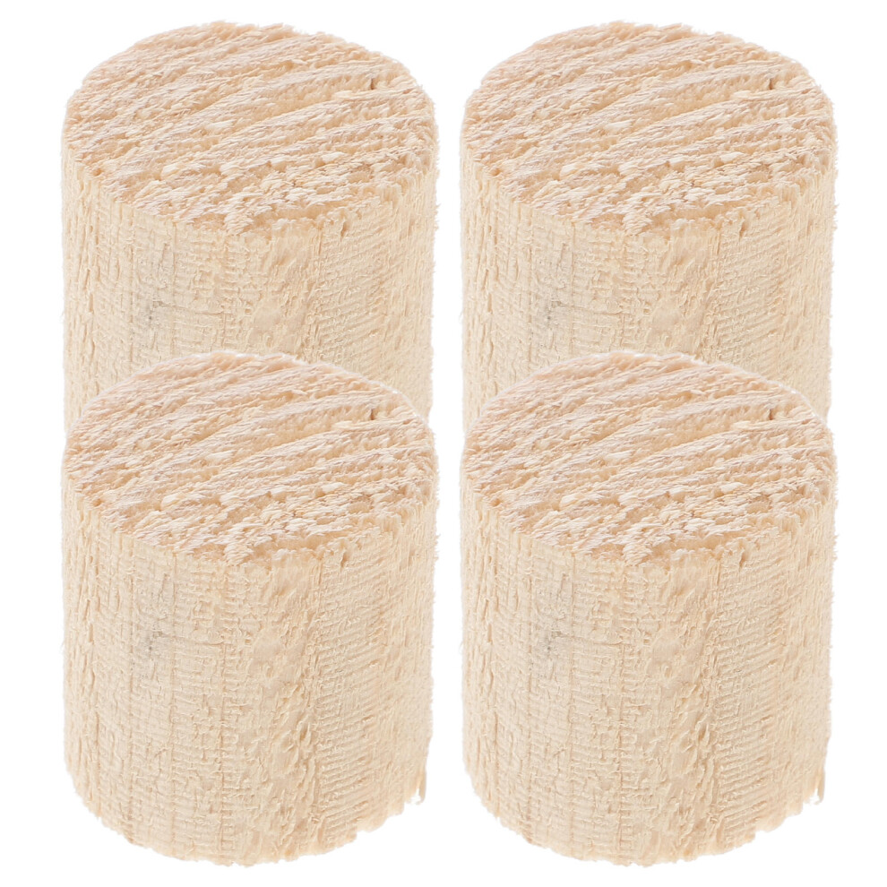 4Pcs Wood Furniture Height Extenders Khaki Pads For Sofa Bed Desk Legs 3164024132042