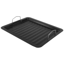 Raindrops Oven Safe Frying Grilling Iron 1pc 30x25cm Black