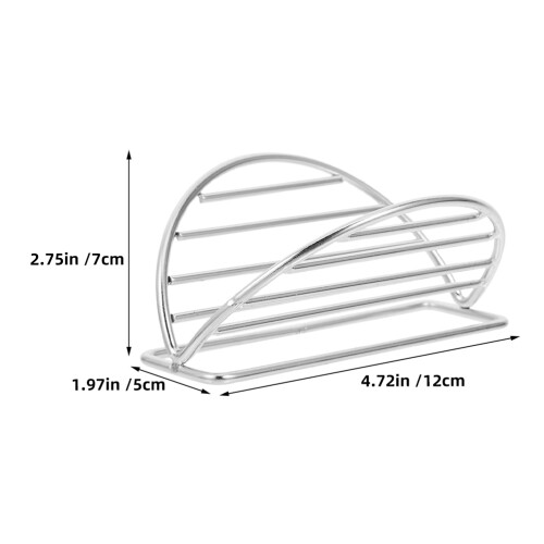 4set Soft Taco Holder Stainless Steel Silver For Kitchen 1