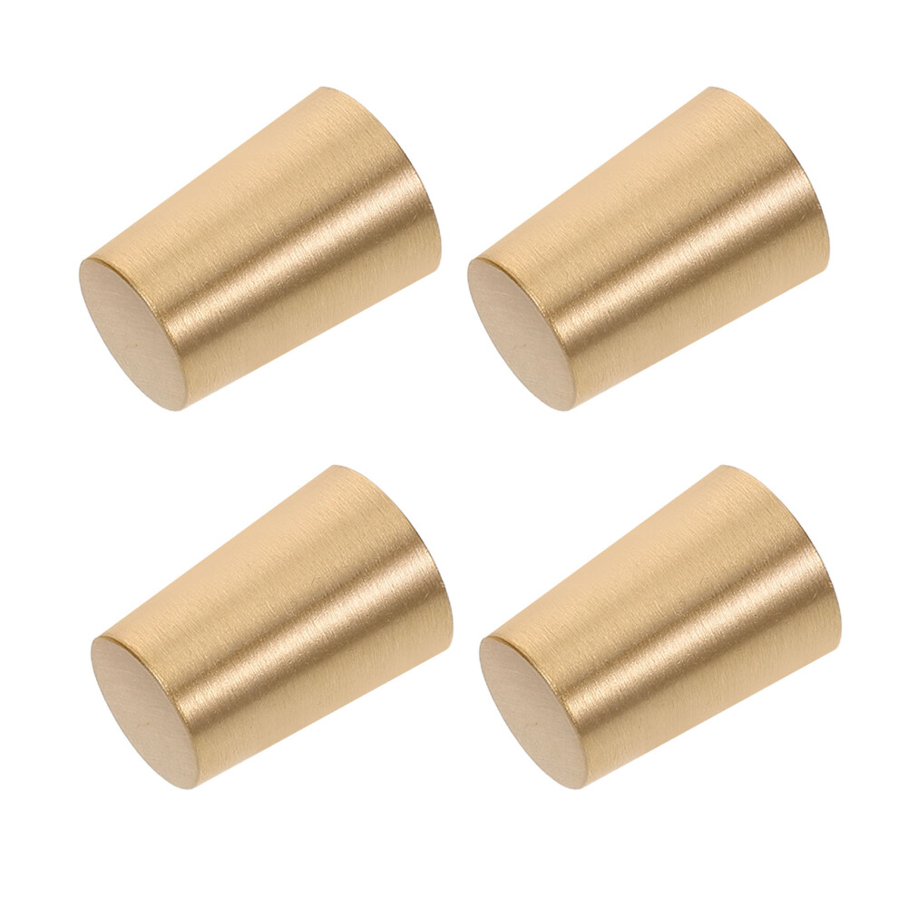 2 Pack Crafts Wooden Base Brass Anti Skid Pad Boards Feet 3164024195276