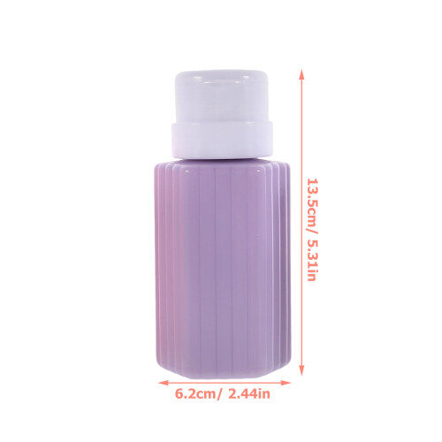 Raindrops Pump Bottle Light Gray 4pcs Plastic 2