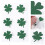 24Stk Vierblättrige Kleeblatt Deko Sticker Für Grüne Party 5