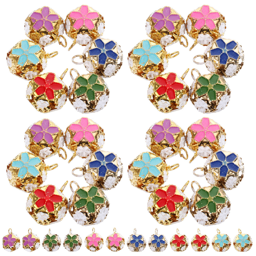 Gymnture 50 Mini Colorful Jingle Bells For Diy Jewelry & Keychains-image-OPC-PK8MJGB-NEW