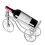 1pc Wine Rack Individual Iron Vintage 9