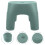 Toddler Plastic Step Stool Non-Slip For Bathroom Use 1pc Green 2