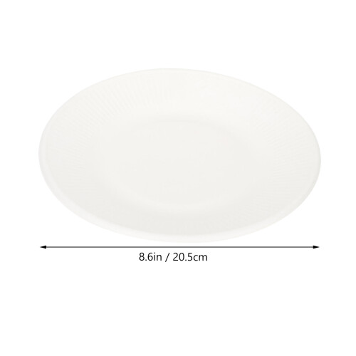 Strong Biodegradable Paper Plates White For Home Parties 1