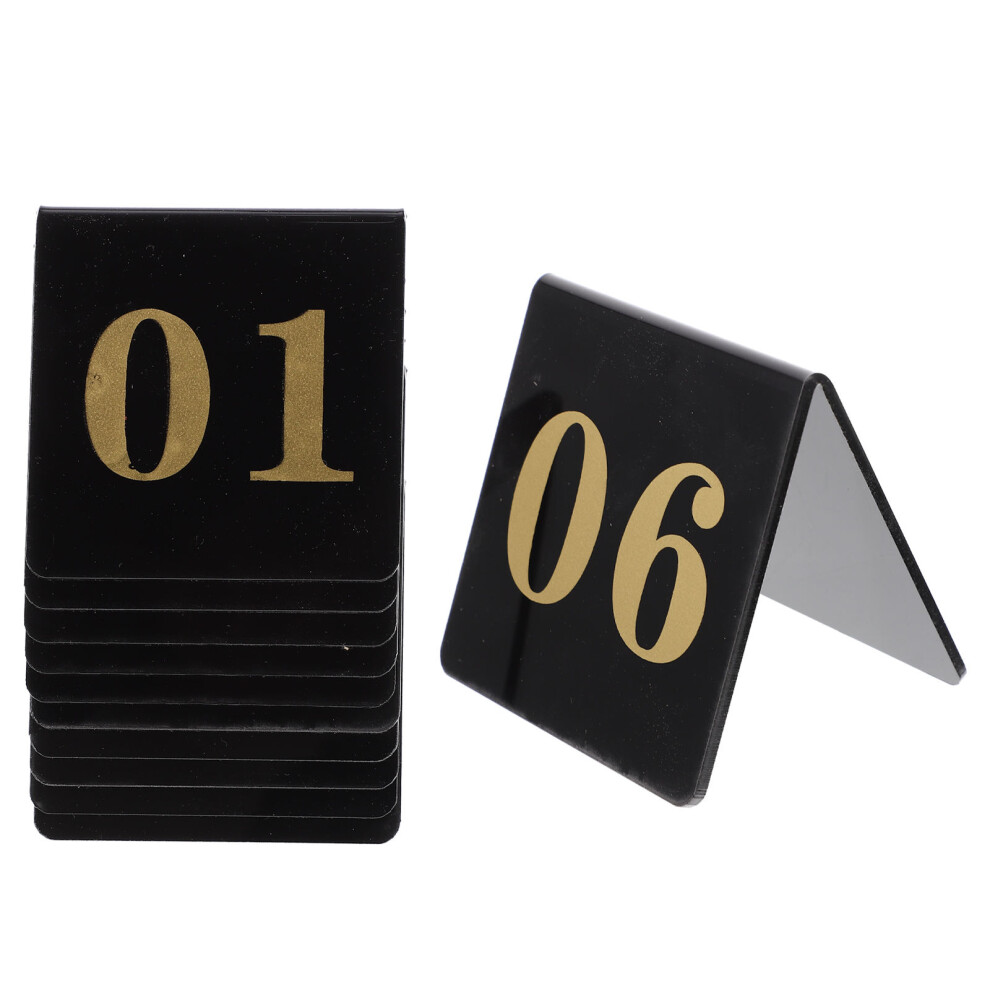 Wedding Table Numbers Cards Acrylic 10pcs Black-image-OPC-PK8MM5Q-NEW