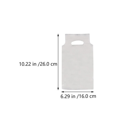 Reachise 100 Drinking Bags W/ Clear Handle For Hot/Cold Drinks 1