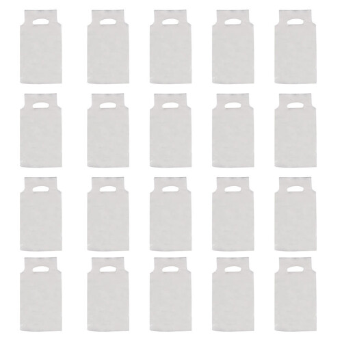 Reachise 100 Drinking Bags W/ Clear Handle For Hot/Cold Drinks