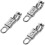 3 Pack Quick Release Snap Hook Cable Equestrian Hook 10x3.3cm Silver 8