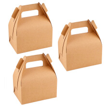 12Stk Kraftpapier Geschenkschachteln , Party Favor Tüten, Faltbar