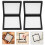4 Pcs Transparent Jewelry Display Rack Floating Frame And Storage 2