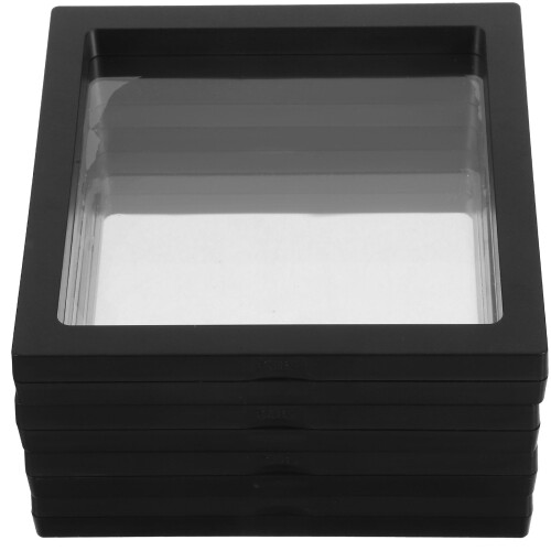 4 Pcs Transparent Jewelry Display Rack Floating Frame And Storage 2