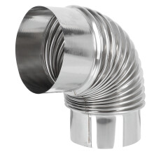 Shiyuu Rigid Pellet Elbow Pipe Set For Camping Stove - 10cm
