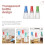 Silicone Pastry Brush Assorted Color Oil Dispensing 3pcs 10