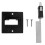 Camper Door Handle Micro Switch Black 1 Set 6