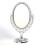 Tabletop Mirror Double Sided Plastic Decorative Framed Oval 2