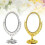 Tabletop Mirror Double Sided Plastic Decorative Framed Oval 5