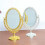 Tabletop Mirror Double Sided Plastic Decorative Framed Oval 8