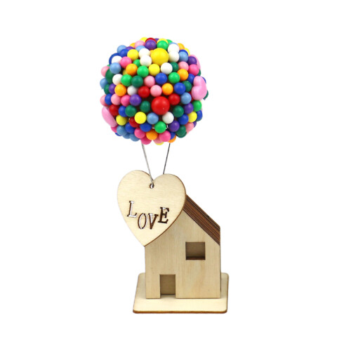 Worgeous  Teens Decoration Simulation Balloons House Diy Model Kit
