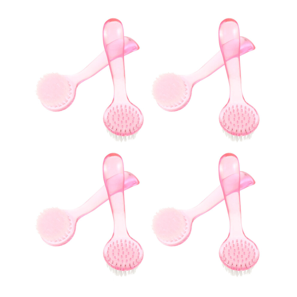 Totority 8 Pcs Facial Dry Brush Face Scrubber Plastic Nail Exfoliator Cleaner
